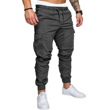 Load image into Gallery viewer, 2019 Autumn Men Cargo Pants Hip Hop Harem Joggers Pants New Male Trousers Mens Solid Multi-pocket Pants Skinny Fit Sweatpants