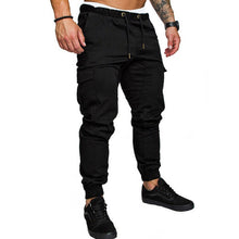Load image into Gallery viewer, 2019 Autumn Men Cargo Pants Hip Hop Harem Joggers Pants New Male Trousers Mens Solid Multi-pocket Pants Skinny Fit Sweatpants