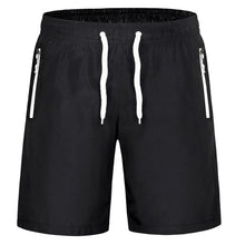 Load image into Gallery viewer, SFIT 2019 Summer Men Shorts Zipper Pockets Loose Men&#39;s Casual Shorts Black Solid Drawstring Waist Bermuda Shorts Male Plus Size