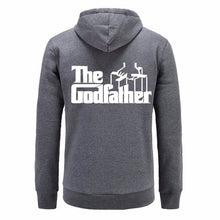 Load image into Gallery viewer, New men&#39;s hoodie fleece hoodie movie godfather pattern printing