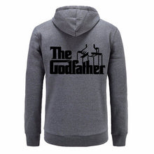 Load image into Gallery viewer, New men&#39;s hoodie fleece hoodie movie godfather pattern printing