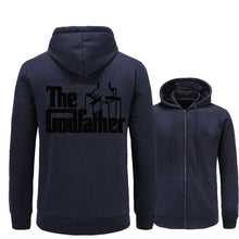 Load image into Gallery viewer, New men&#39;s hoodie fleece hoodie movie godfather pattern printing