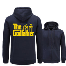 Load image into Gallery viewer, New men&#39;s hoodie fleece hoodie movie godfather pattern printing