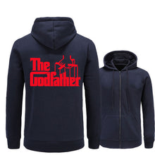 Load image into Gallery viewer, New men&#39;s hoodie fleece hoodie movie godfather pattern printing