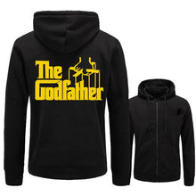 Load image into Gallery viewer, New men&#39;s hoodie fleece hoodie movie godfather pattern printing