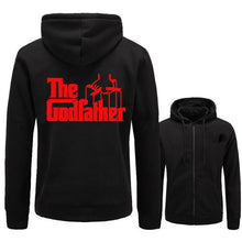 Load image into Gallery viewer, New men&#39;s hoodie fleece hoodie movie godfather pattern printing