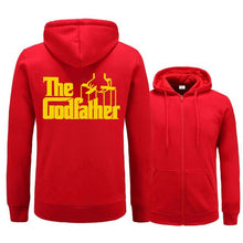 Load image into Gallery viewer, New men&#39;s hoodie fleece hoodie movie godfather pattern printing