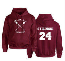 Load image into Gallery viewer, Teen Wolf Hoodie Men McCall 11 Lacrosse Stilinski 24 Lahey 14 Print Pullover Mens Hoddies Red Hood Sweatshirts Women Anime Hodie