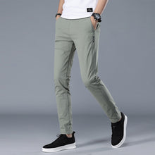 Load image into Gallery viewer, Brand Men Pants Casual Mens Business Male Trousers Classics Mid weight Straight Full Length Fashion breathing Pant