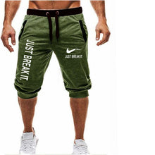 Load image into Gallery viewer, brand new Mens gym  shorts Run jogging sports Fitness bodybuilding Sweatpants male workout training Brand Knee Length short pant